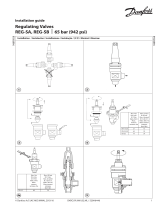 Danfoss Regulating Valves, REG-SA and REG-SB 10-65 - 65bar (942 psi) Инструкция по установке