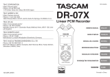 Tascam DR 07X Руководство пользователя