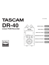 Tascam DR 40 Инструкция по эксплуатации