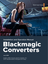 Blackmagic Design Converters  Руководство пользователя