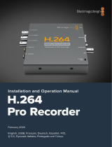 Blackmagic H.264 Pro Recorder  Руководство пользователя