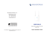 Grandstream Networks GWN7605LR Outdoor Wi-Fi Access Point Инструкция по установке