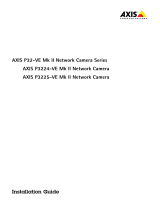 Axis P3224-VE Руководство пользователя