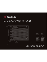 Avermedia LIVE GAMER HD 2 Quick Manual