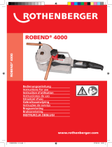 Rothenberger Electric bender ROBEND 4000 set Руководство пользователя