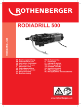 Rothenberger RODIADRILL 500 Руководство пользователя