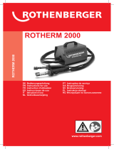 Rothenberger Electro-fusion welding device ROTHERM 2000 set Руководство пользователя