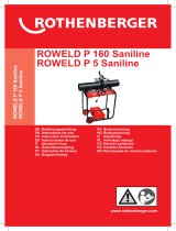 Rothenberger Plastic pipe welding machine ROWELD P160 Saniline base unit Руководство пользователя