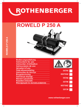 Rothenberger ROWELD P 250A Kunststoffrohr-Schweißmaschine Руководство пользователя