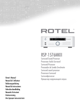 Rotel RSP-1576MKII Руководство пользователя