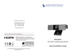 Grandstream GVC3212 Quick Installation Guide