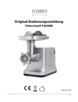 Caso FW 2000 Mincer Инструкция по эксплуатации