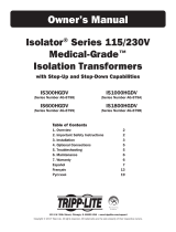 Tripp Lite Isolator® Series 115/230V Medical-Grade™ Isolation Transformers Инструкция по применению