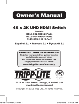Tripp Lite 4K x 2K UHD HDMI Switch Инструкция по применению