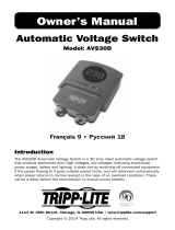 Tripp Lite AVS30D Automatic Voltage Switch Инструкция по применению