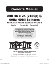 Tripp Lite B118-002-UHD-2 & B118-004-UHD-2 Инструкция по применению