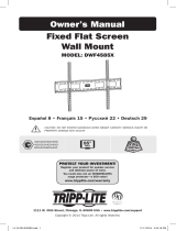 Tripp Lite DWF4585X Fixed Flat Screen Wall Mount Инструкция по применению