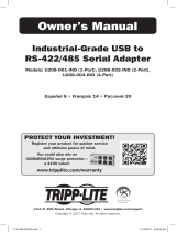 Tripp Lite Industrial-Grade USB to RS-422/485 Serial Adapter Инструкция по применению
