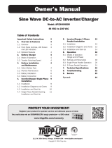 Tripp Lite Sine Wave DC-to-AC Inverter/Charger Инструкция по применению