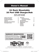 Tripp Lite U280-016-RM 1U Rack Mountable 16 Port USB Charger/Hub Инструкция по применению