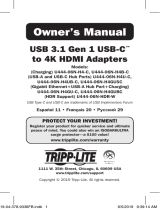 Tripp Lite USB 3.1 Gen 1 USB-C ™ to 4K HDMI Adapters Инструкция по применению
