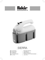 Fakir hand mixer Sierra Руководство пользователя