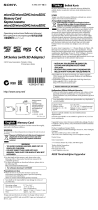 Sony SR-64UYA/T1 Руководство пользователя