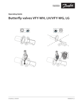 Danfoss Butterfly valves VFY-WH, LH/WG, LG Инструкция по эксплуатации