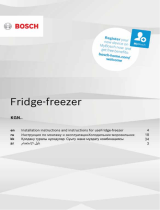 Bosch Free-standing fridge-freezer Инструкция по эксплуатации