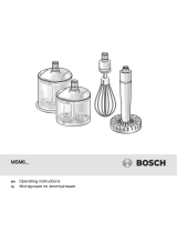 Bosch MSM67165RU/01 Руководство пользователя