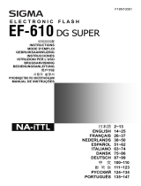 Sigma EF 610 DG Super NA-ITTL для Nikon Руководство пользователя