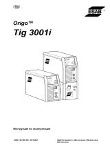 ESAB Origo Tig 3001i Руководство пользователя