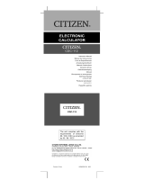 Citizen CDC112 Руководство пользователя