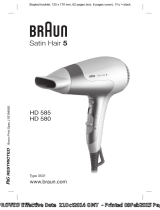Braun Satin Hair 5 HD 580 Руководство пользователя