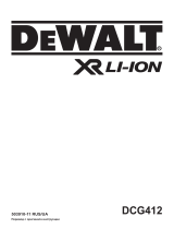 DeWalt DCG412 Руководство пользователя