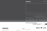 Sony DAV-F500 (комплект) Руководство пользователя