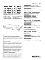 Casio XJ-A141, XJ-A146, XJ-A241, XJ-A246, XJ-A251, XJ-A256 (Serial Number: D****A) Инструкция по эксплуатации