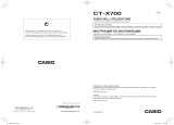 Casio CT-X700 Инструкция по эксплуатации