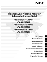 NEC PlasmaSync® 61XM4 Инструкция по применению