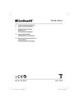 EINHELL TC-CD 18-2 Li (1x1,5Ah) Руководство пользователя