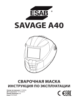 ESAB ESAB SAVAGE A40 Welding Helmet Руководство пользователя