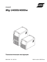 ESAB Mig U4000i/U4000iw Руководство пользователя