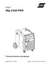 ESAB Mig C420 PRO Руководство пользователя