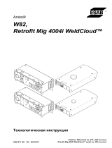 ESAB W82, Retrofit Mig 4004i WeldCloud™ Руководство пользователя