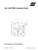 ESAB A2, A6 PEK Control Unit Руководство пользователя