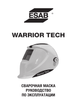 ESAB Warrior Tech welding helmet Руководство пользователя