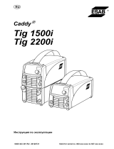 ESAB Tig 1500i, Tig 2200i, Caddy® Tig 1500i, Caddy® Tig 2200i Руководство пользователя