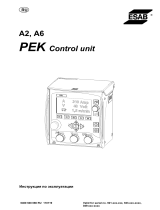 ESAB A2, A6 PEK Control Unit Руководство пользователя