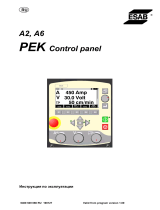 ESAB A6 PEK Control Panel Руководство пользователя