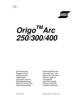 ESAB Origo™ Arc 250 Руководство пользователя